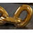 Gold Porcelain Ceramic Chain Decorative Sculpture, Set of 2