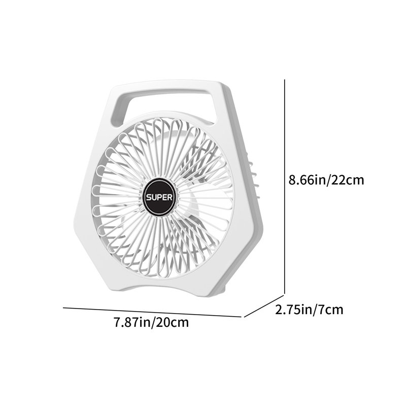 Ventilateur de bureau USB ventilateur de bureau, White