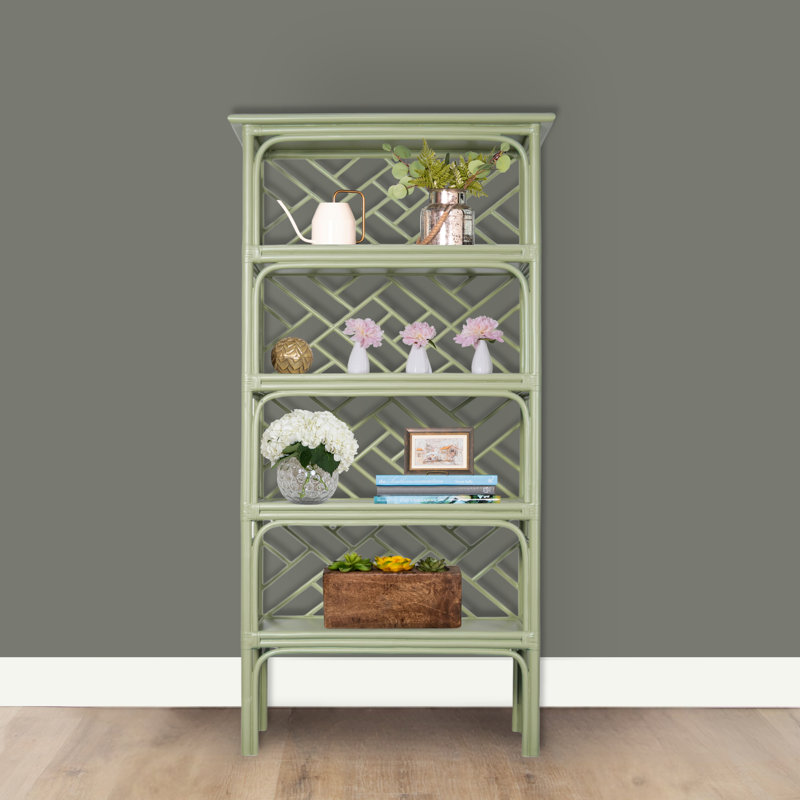 Chippendale Bookcase, Celery Green