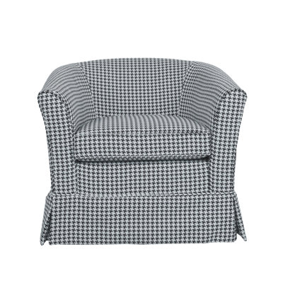 Aajaylah Upholstered Swivel Barrel Chair