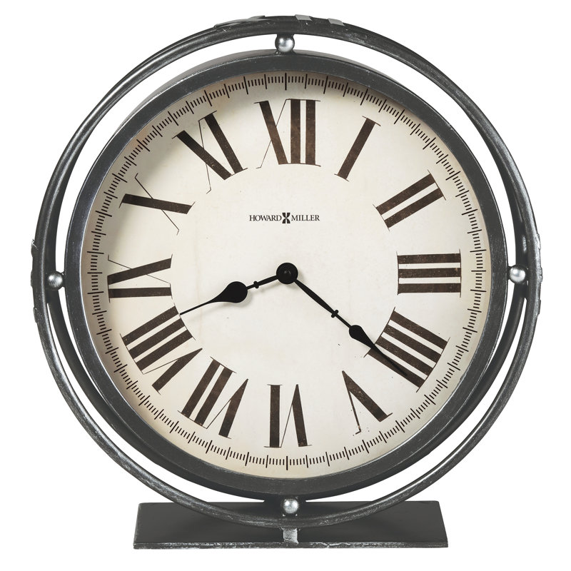 Roman Numeral Metal Quartz movement / Crystal Tabletop Clock
