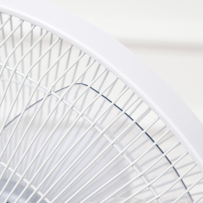 Homcom 54.33'' Oscillating Standing Fan, White