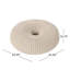 Pouf tricoté en coton tricoté Beige