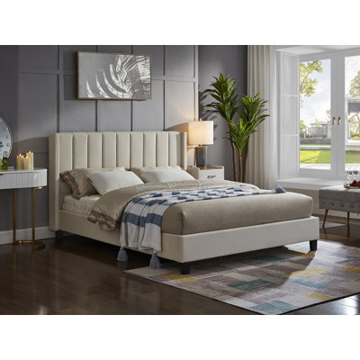 Lit plateforme tapissier Damariay