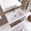 Meuble-lavabo simple 30 po avec plateau en résine Jaidy-1213269743