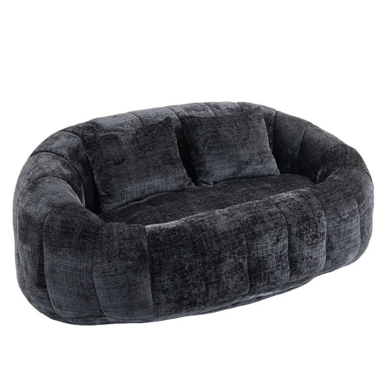  Compression Bean Bag Sofa Lazy Sofa Durable Comfort Lounger High Back Bean Bag Chair Couch Accent Floor Soft Lounge Chair (Chenille)