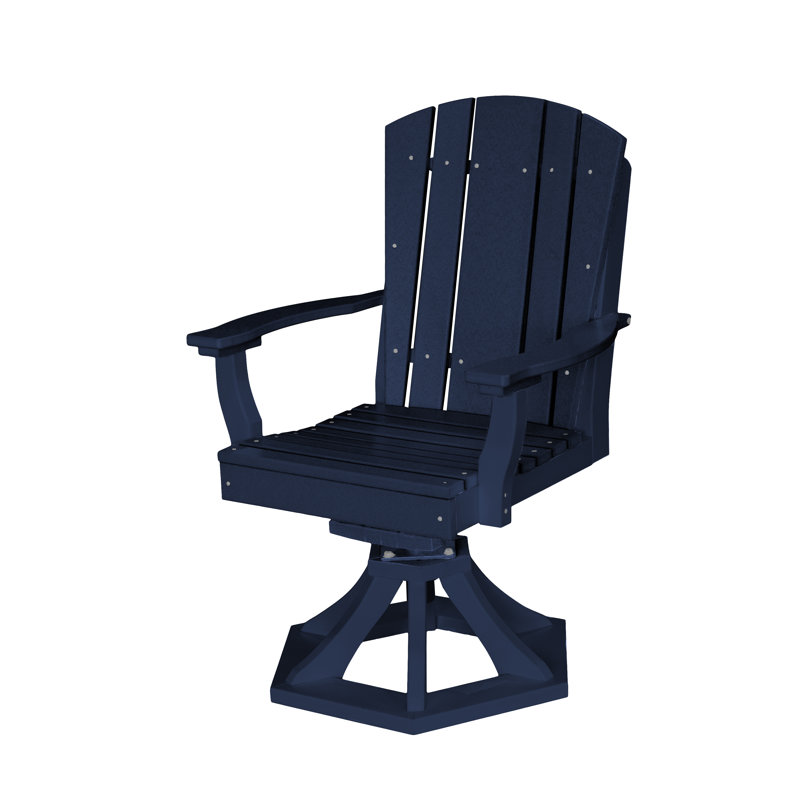  Chaise d'extérieur coulissante en polywood, Bleu patriote