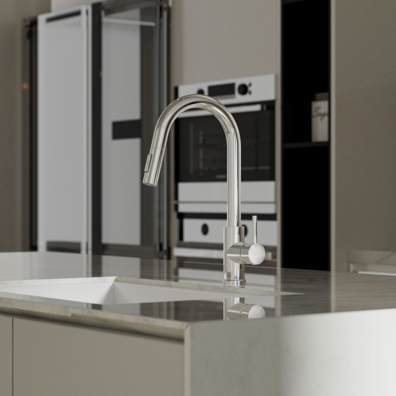 RoomTec Pull Down Kitchen Faucet, Chrome