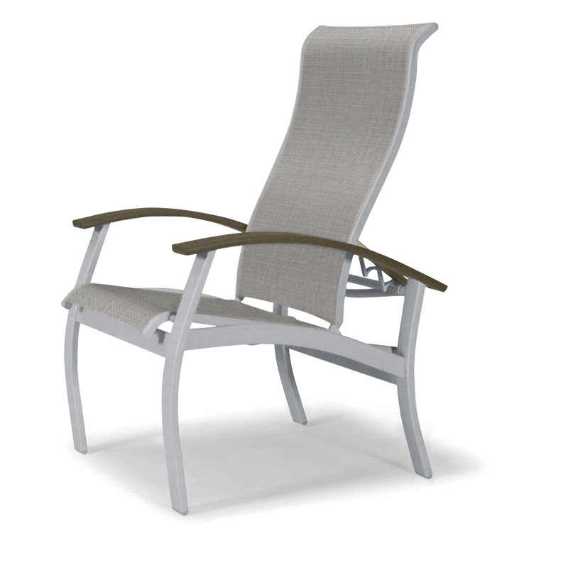 Chaise de patio Askar, Beachwood, Alliage Sunbrella®, Désert texturé