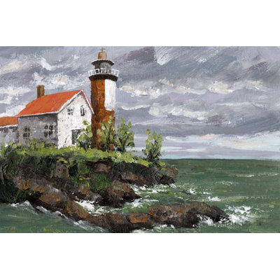 Lighthouse Landscape - Wrapped Canvas Painting