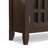 Bedford 32"W Solid Wood Transitional Low Media Cabinet with Glass Doors and Adjustable Shelves-850442378