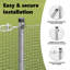 Vidaxl Welded Wire Fence With 7 Posts Steel-114858596-114858598