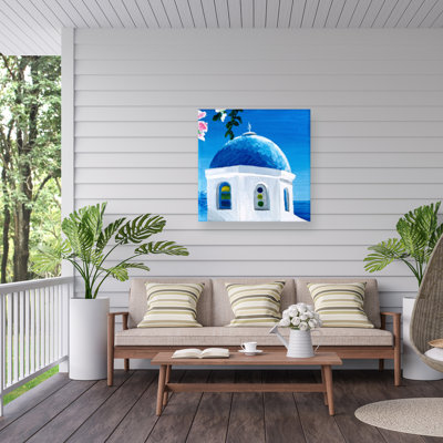 Dôme bleu bolologien sur toile