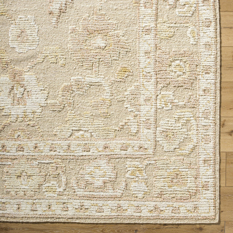 Leros Handmade Wool Abstract Area Rug, Rectangle 6' x 9'