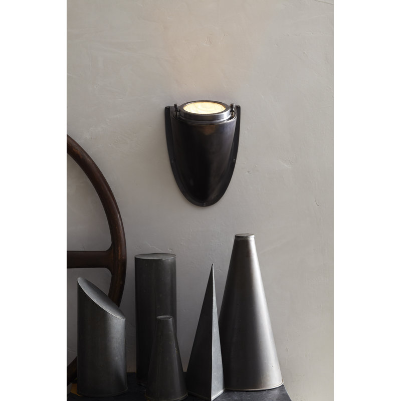 Ralph Lauren Grant 1 Light Flush Mounted Sconce, Natural Brass