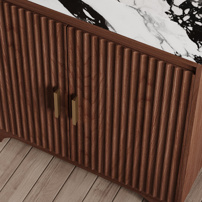 Freestanding Standard With Engineered Stone Top