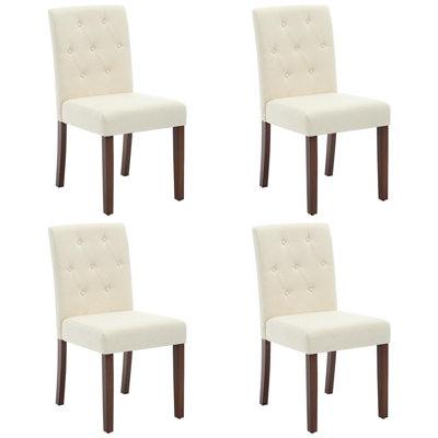 Chaises de salle à manger capitonnées 4 / 6Pcs Parsons