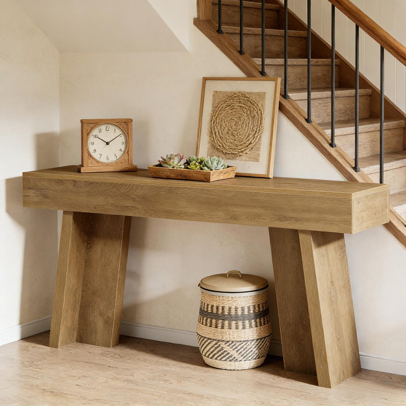 Table d'entrée de style champêtre, console, table de vestibule, table de canapé