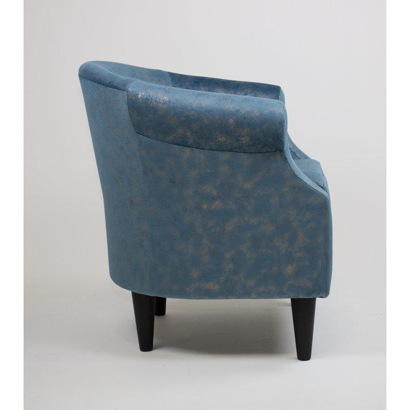 Fauteuil club de 30,5 po Aguiniga, Polyester océan sirène