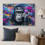 Chimpanzé, casque d'écoute, graffiti-131636497-131636498
