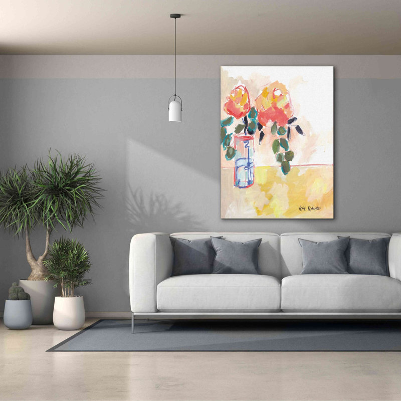 «Epic Graffiti 'Flowers For Judy» par Kait Roberts, impression de fleurs pour Judy sur toile par Kait Roberts