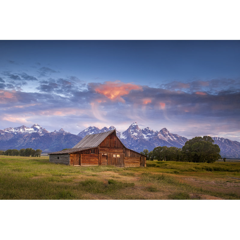 Wilford Mormon Row At Dawn by AndrewSoundarajan - Wrapped Canvas Print, 30cm H x 46cm W x 3.8cm D