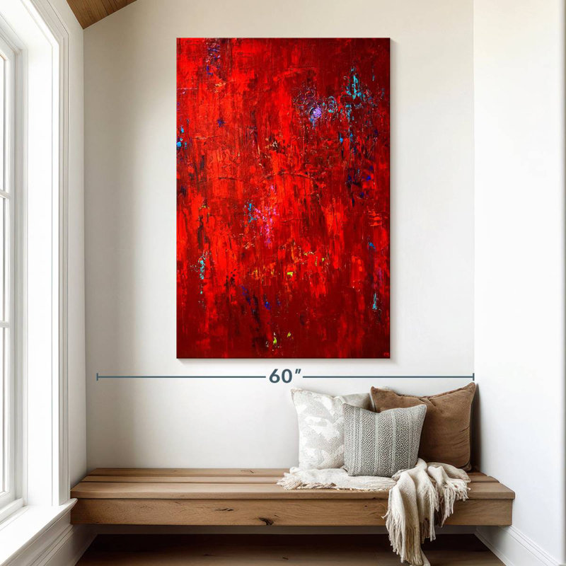 Avery Red I, 51" H x 34" W