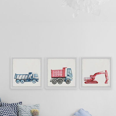 Katie Transportation 3 - Piece Framed Art