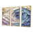 Toile avec cadre flottant or