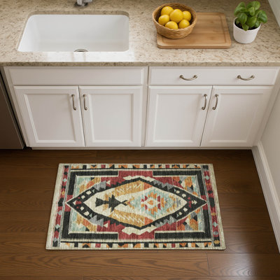 Premium Machine Washable Tara AMF1916 Tribal Rug