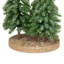 Icy Downswept Pine Trio Of Trees Christmas Decoration - 8" - Unlit