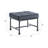Brantley Gray Velvet & Sandy Gray Finish Ottoman