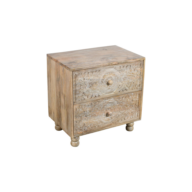 Malley 24'' W Solid Wood Nightstand