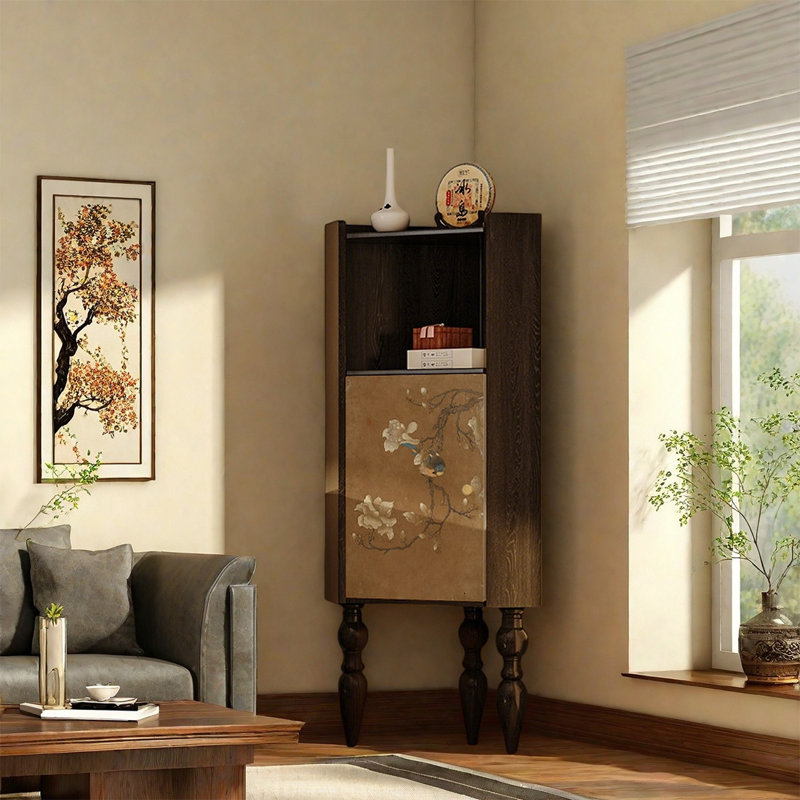 Armoire à porte simple en bois de pin moderne