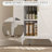 Durable Metal Adjustable 2-Door Storage Cabinet with Shelves for Kitchen and Home Organization