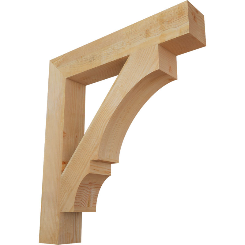 Support de bloc Balboa, L 6 po x P 36 po x H 40 po, Sapin Douglas scié brut