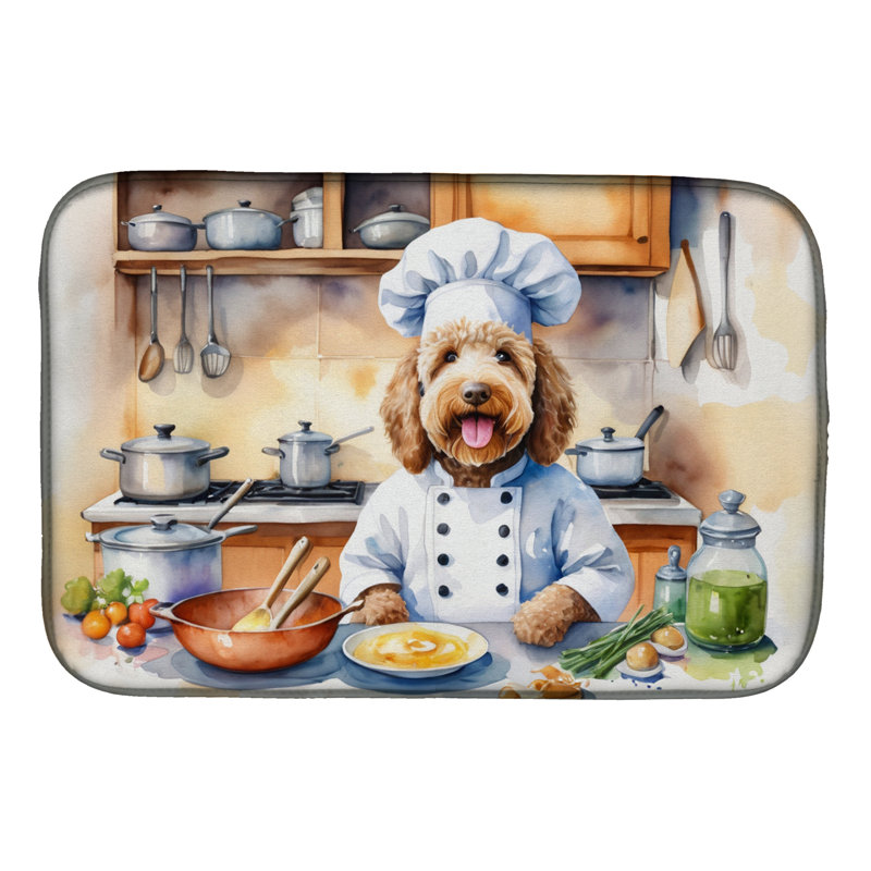 Tapis de séchage Labradoodle The Chef