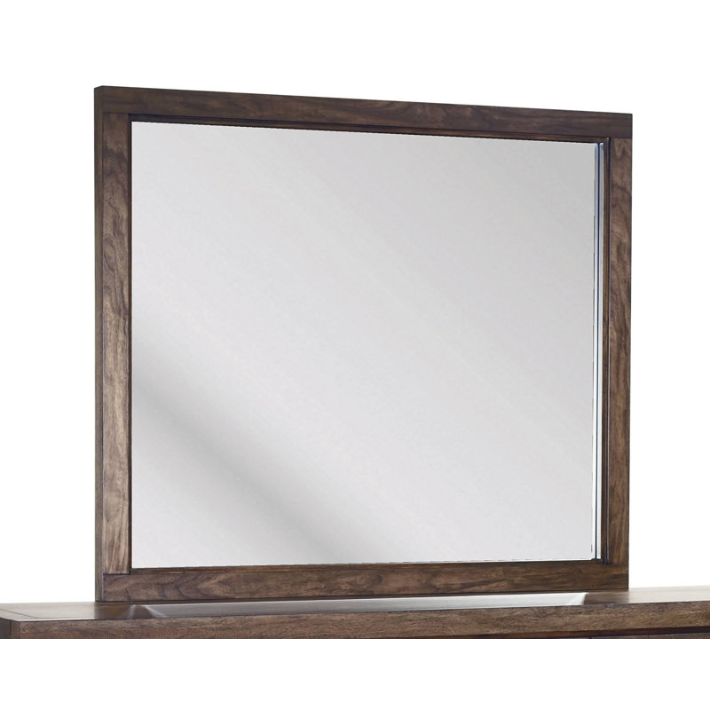 Dazhane Solid Wood Rectangle Dresser Mirror