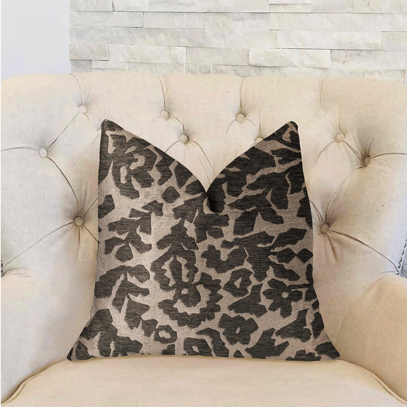 Coussin de luxe à feuilles lustrées, 20 po x 36 po, Coussin lombaire