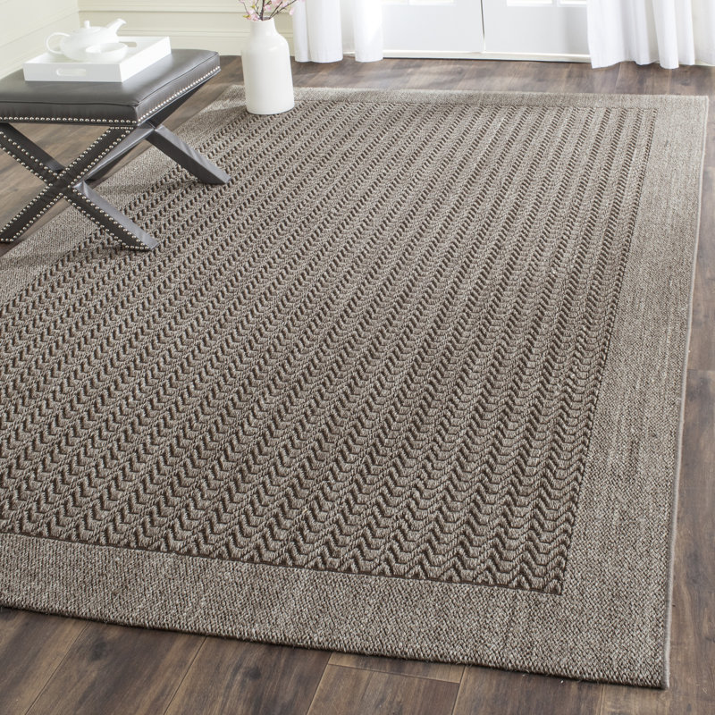 Rodanthe Jacquard Weave Sisal & Jute Chevron Rug, Rectangle 9'6" x 13'
