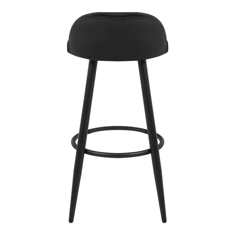 Askern Upholstered Counter Stool, Black, 2