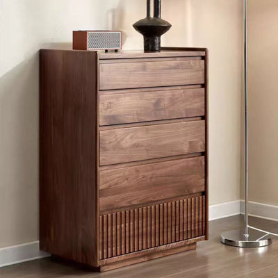 Striped Floor Groove Accent Chest