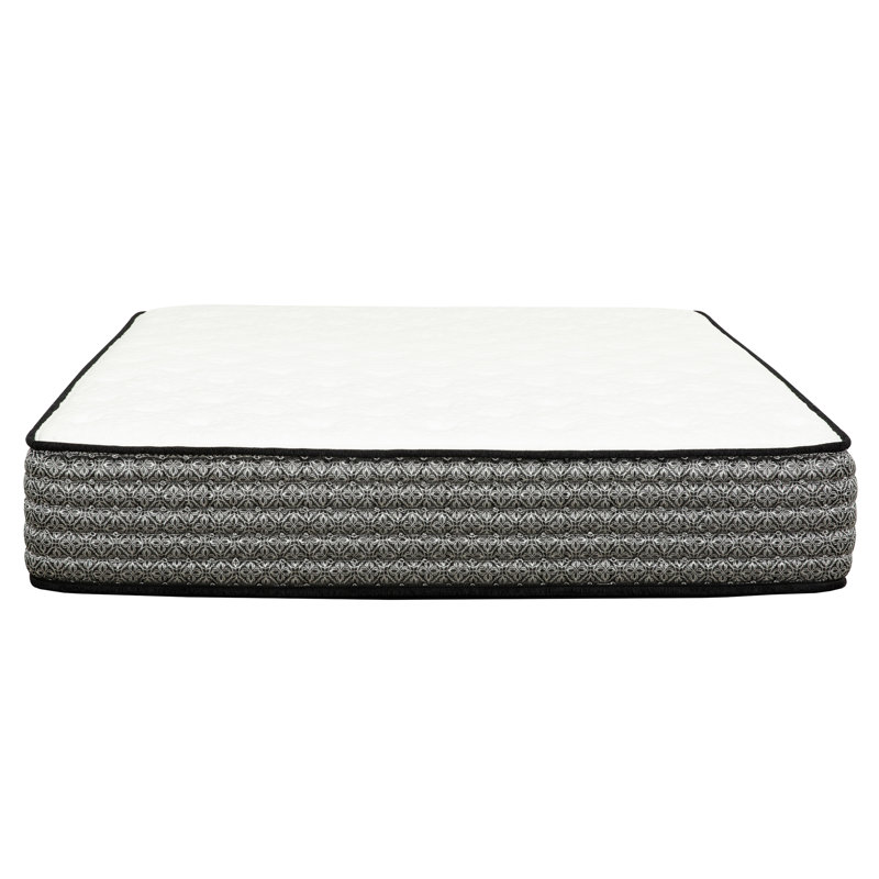 Premium 12 In. Pocket Coil Hybrid Mattress, Plush Gel Memory Foam Mattress, White/Gray, Queen