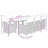  Garden Dining Set Black