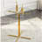 Round Glass Top Metal Base Dining Table-1320703665