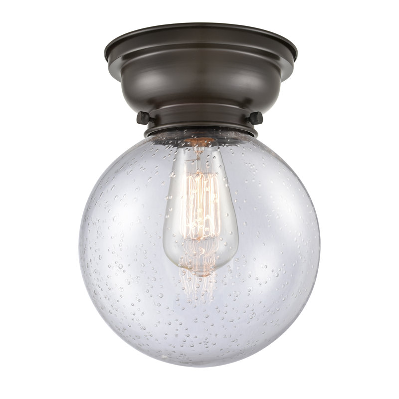 Plafonnier encastré 8 lumières Chippewa, Grainé, Ampoule non incluse, Bronze huilé
