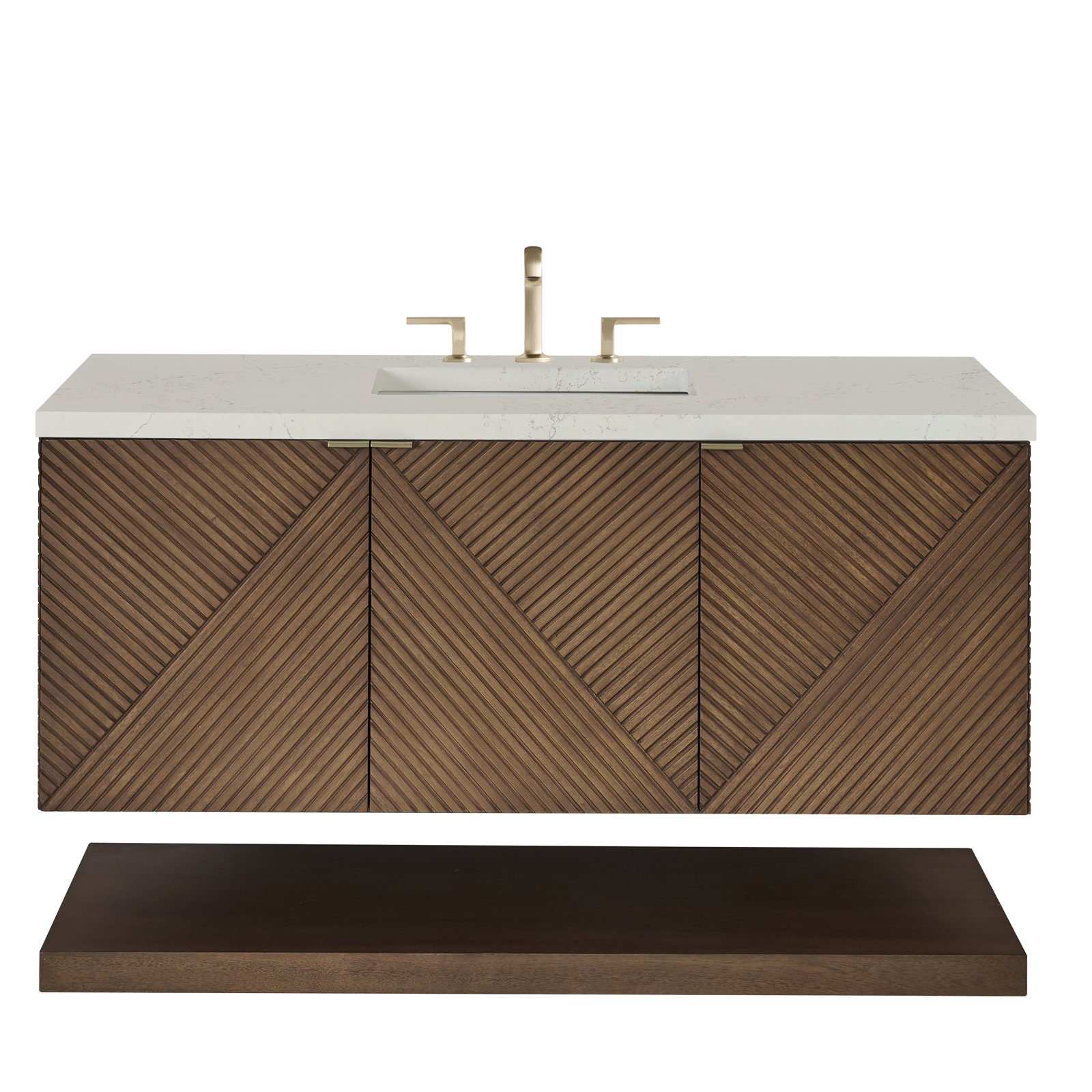 Marcello Single Bathroom Vanity, 48", Siberian, 8" Widespread