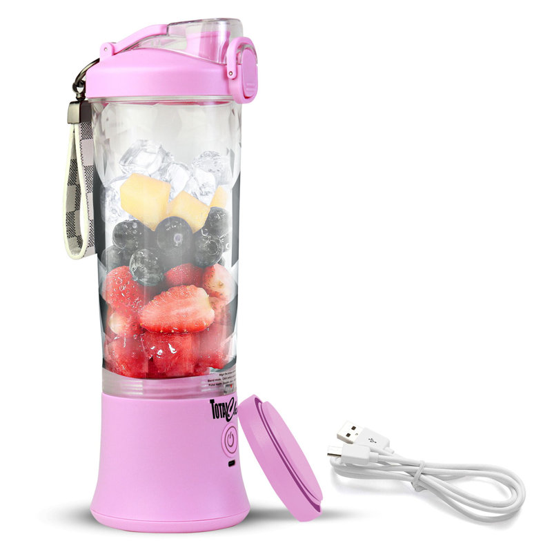 Total Chef Portable USB Hand Blender Yellow Blender, Lilac