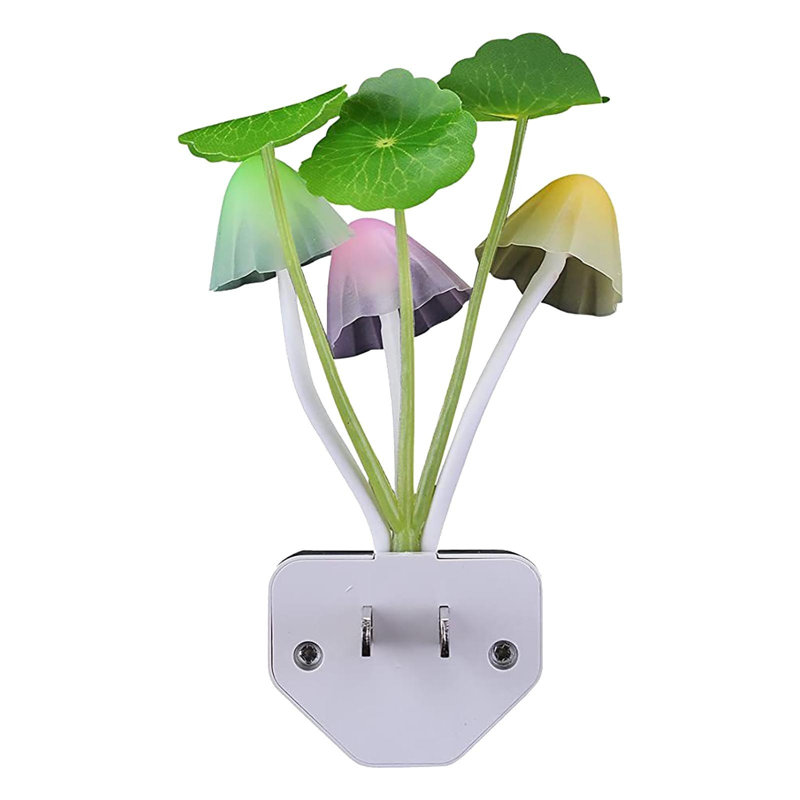 Night Light Light Control Leaf Light LED Color Changing Night Light US Plug