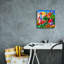  «Cat Sun» par Koday, art mural sur toile, 12 po x 12 po-1871475382